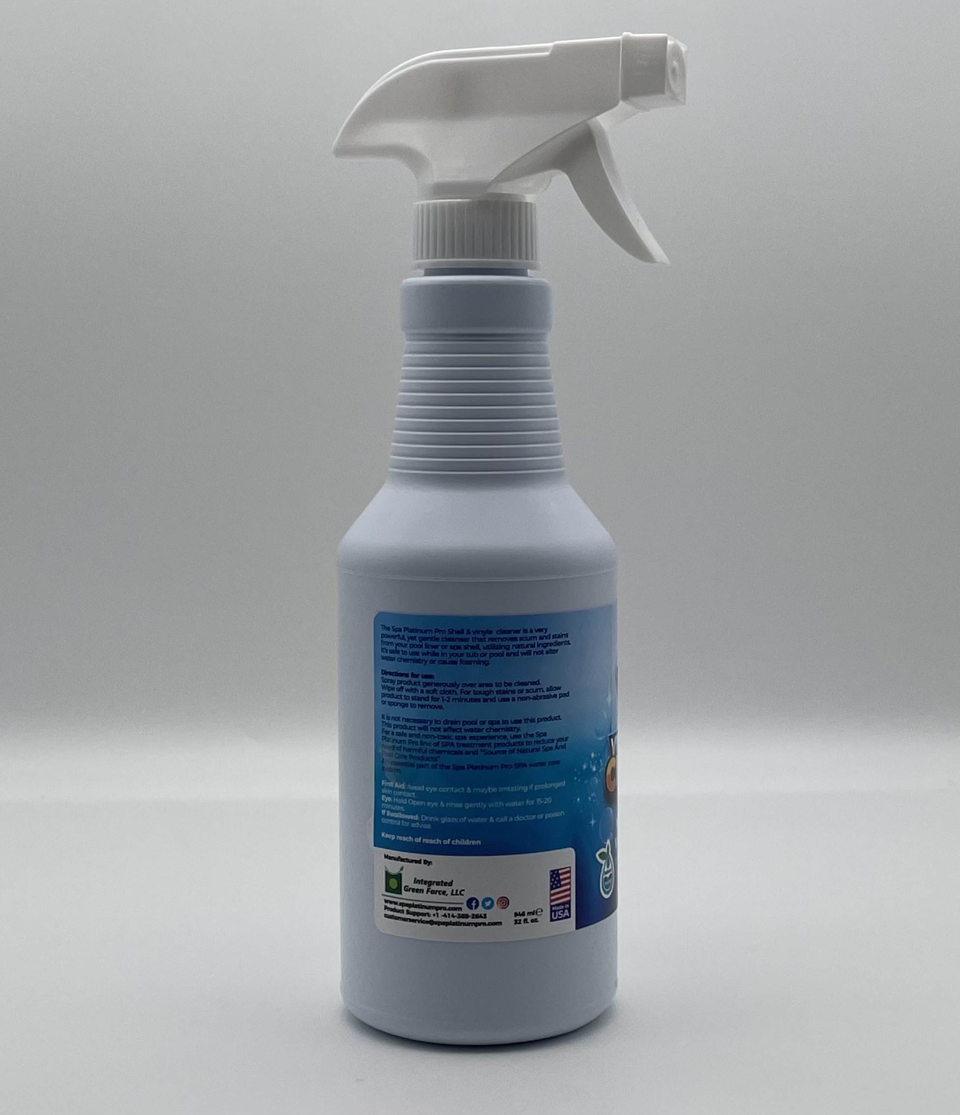 Natural Vinyl & Shell Cleaner – Spa Platinum Pro. Hot tub, spa and pool ...